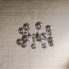 Lampy Wiszące*KARE Design Lampa Wisząca Atomic 74 Cm Srebrna - Klosze Szklane
