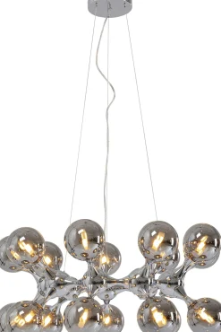 Lampy Wiszące*KARE Design Lampa Wisząca Atomic 74 Cm Srebrna - Klosze Szklane