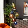 Lampy Wiszące*KARE Design Lampa Wisząca Awangardowa Klosze Szklane Kolorowe Ø44x150 Cm