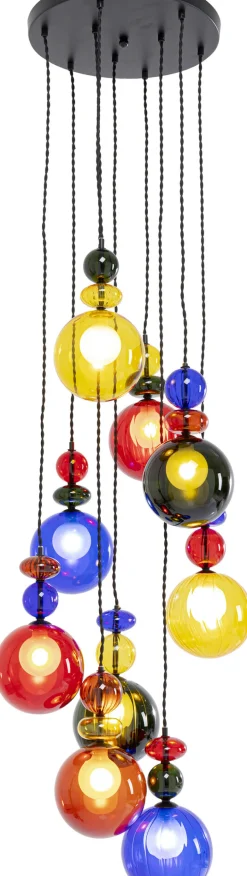 Lampy Wiszące*KARE Design Lampa Wisząca Awangardowa Klosze Szklane Kolorowe Ø44x150 Cm