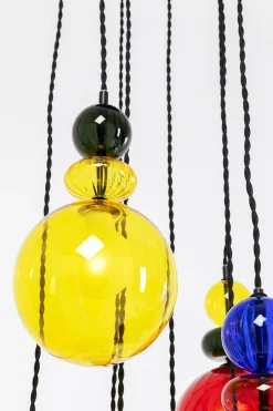 Lampy Wiszące*KARE Design Lampa Wisząca Awangardowa Klosze Szklane Kolorowe Ø44x150 Cm