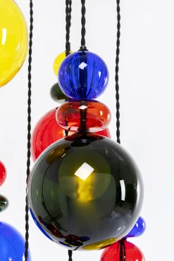 Lampy Wiszące*KARE Design Lampa Wisząca Awangardowa Klosze Szklane Kolorowe Ø44x150 Cm