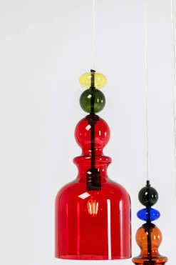 Lampy Wiszące*KARE Design Lampa Wisząca Awangardowa Klosze Szklane Kolorowe Ø48x140 Cm