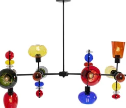 Lampy Wiszące*KARE Design Lampa Wisząca Awangardowa Klosze Szklane Kolorowe 105x56 Cm