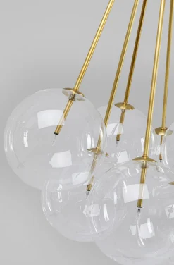 Lampy Wiszące*KARE Design Lampa Wisząca Ballooning 66x95 Cm Złota - Klosze Transparentne