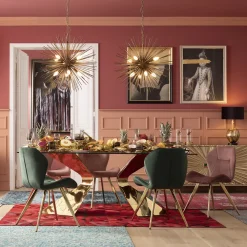 Lampy Wiszące*KARE Design Lampa Wisząca Beam 72x72 Cm Mosiężna