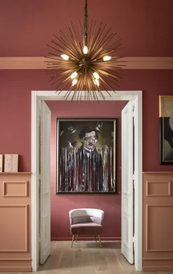 Lampy Wiszące*KARE Design Lampa Wisząca Beam 72x72 Cm Mosiężna