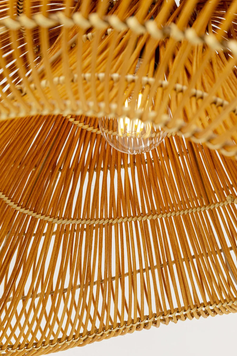 Lampy Wiszące*KARE Design Lampa Wisząca Boho Rattan Naturalny 54x52 Cm