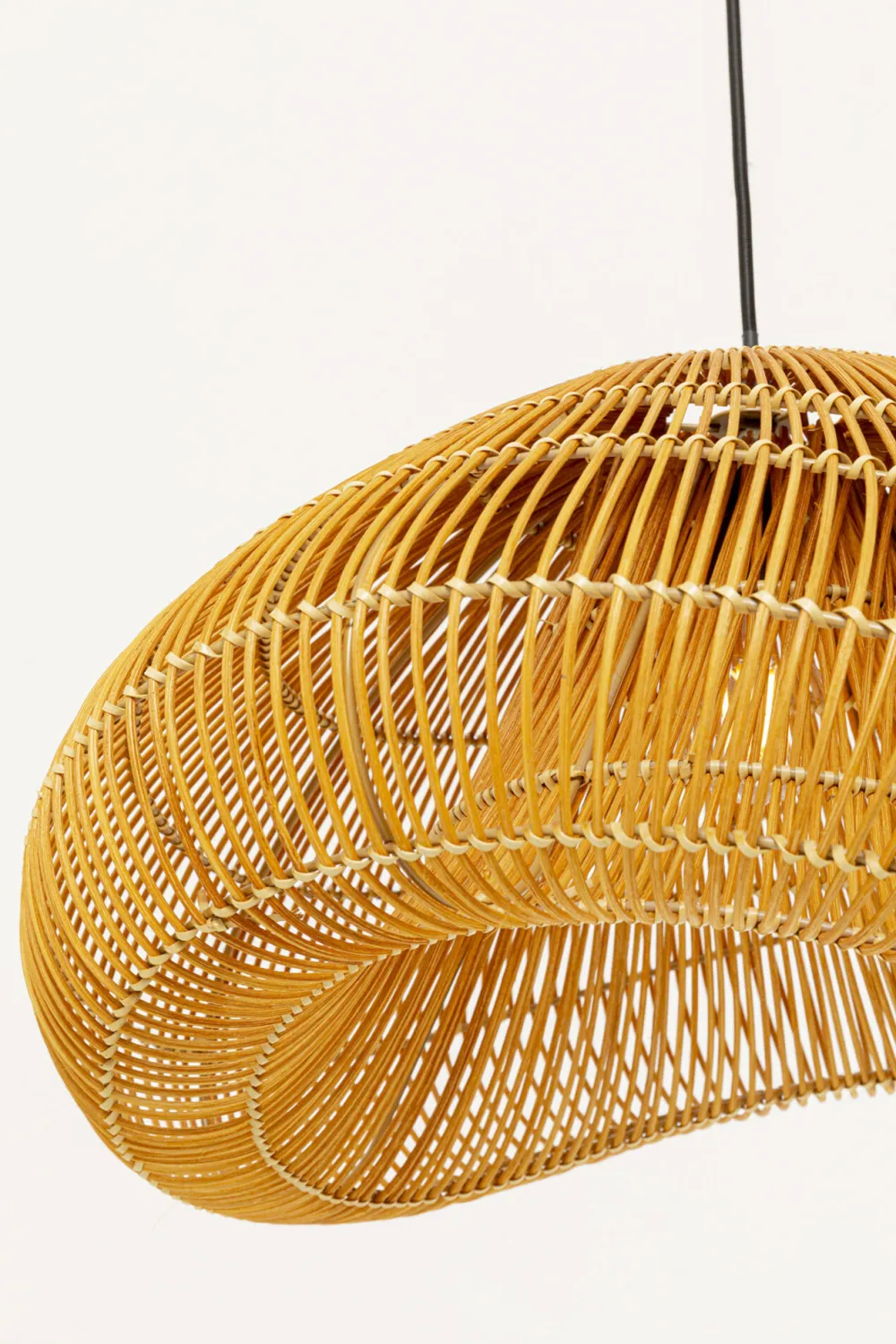 Lampy Wiszące*KARE Design Lampa Wisząca Boho Rattan Naturalny 54x52 Cm