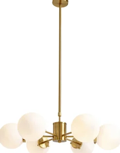 Lampy Wiszące*KARE Design Lampa Wisząca Bolla Ø70 Cm Złota - Klosze Szklane