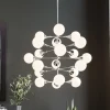Lampy Wiszące*KARE Design Lampa Wisząca Bulb Fiction 20L Ø102 Cm Srebrna