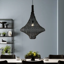 Lampy Wiszące*KARE Design Lampa Wisząca Cocoon Ø89x114 Cm Czarna