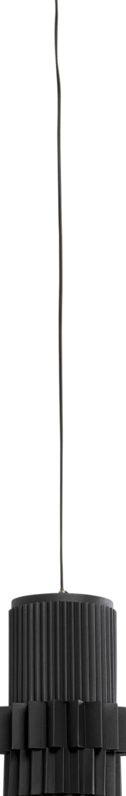 Lampy Wiszące*KARE Design Lampa Wisząca Czarna Stalowa Tuba Ø19x33 Cm