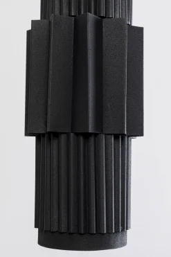 Lampy Wiszące*KARE Design Lampa Wisząca Czarna Stalowa Tuba Ø14x60 Cm