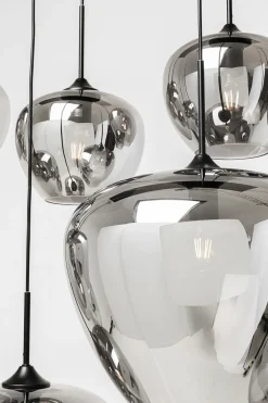 Lampy Wiszące*KARE Design Lampa Wisząca Do Salonu Klosze Przydymione Szklane 110x160 Cm