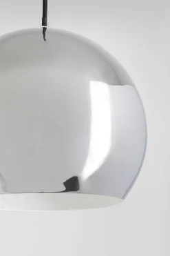 Lampy Wiszące*KARE Design Lampa Wisząca Do Salonu Kula Srebrna Ø25 Cm