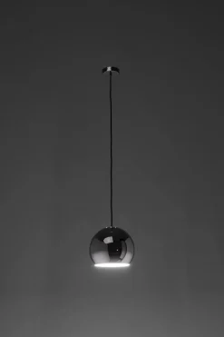 Lampy Wiszące*KARE Design Lampa Wisząca Do Salonu Kula Srebrna Ø25 Cm