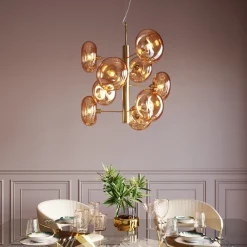 Lampy Wiszące*KARE Design Lampa Wisząca Headlight 53x61 Cm Złota