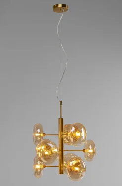 Lampy Wiszące*KARE Design Lampa Wisząca Headlight 53x61 Cm Złota