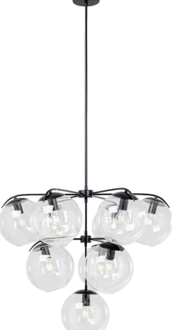 Lampy Wiszące*KARE Design Lampa Wisząca Lasmina 91x110 Cm Czarna - Klosze Szklane
