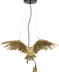 Lampy Wiszące*KARE Design Lampa Wisząca Owl 57x28 Cm Złota
