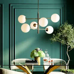 Lampy Wiszące*KARE Design Lampa Wisząca Planets 105x95 Cm Biało-złota