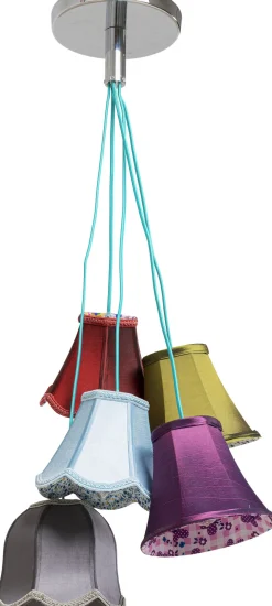Lampy Wiszące*KARE Design Lampa Wisząca Saloon Flowers 5L 45x110 Cm Kolorowa