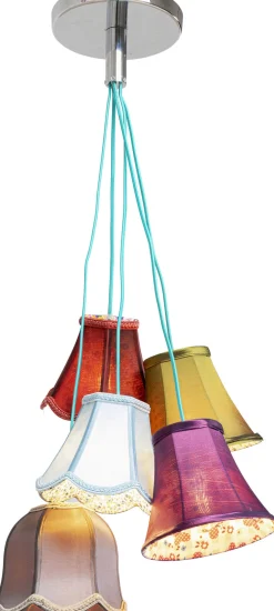 Lampy Wiszące*KARE Design Lampa Wisząca Saloon Flowers 5L 45x110 Cm Kolorowa