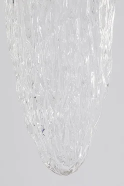 Lampy Wiszące*KARE Design Lampa Wisząca Stal Chromowana Klosz Szklany Transparentny Ø17x60 Cm