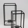 Lampiony I Latarenki*KARE Design Latarenki Czarne Loft Stalowe 2-set