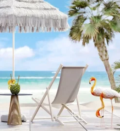 Fotele*KARE Design Leżak Easy Summer 56x96 Cm Szary
