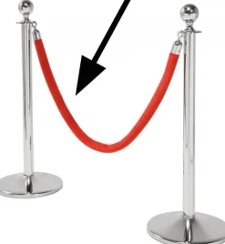 Dekoracje Wiszące*KARE Design Lina Odgradzająca VIP Cord Vegas Red 150 Cm Czerwona