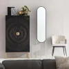 Lustra*KARE Design Lustro Alice 32x175 Cm Rama Czarno-złota