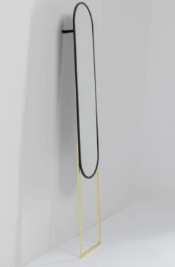 Lustra*KARE Design Lustro Alice 32x175 Cm Rama Czarno-złota
