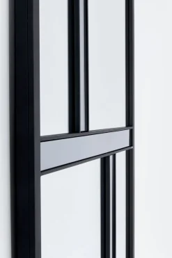 Lustra*KARE Design Lustro ścienne Duże Prostokątne Czarne 71x182 Cm