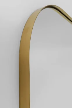 Lustra*KARE Design Lustro ścienne Nowoczesne Rama Złota 80x190 Cm