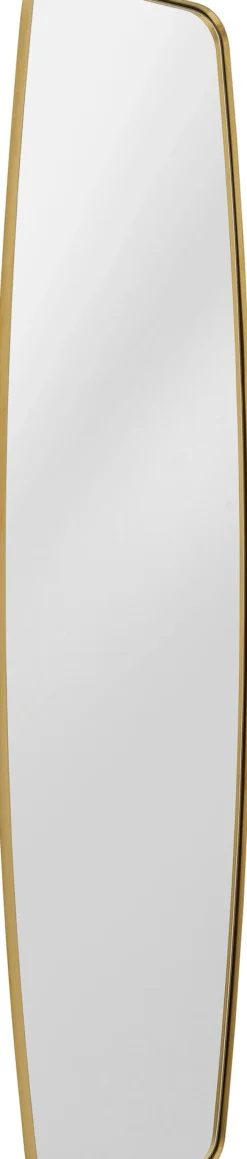 Lustra*KARE Design Lustro ścienne Nowoczesne Rama Złota 40x160 Cm