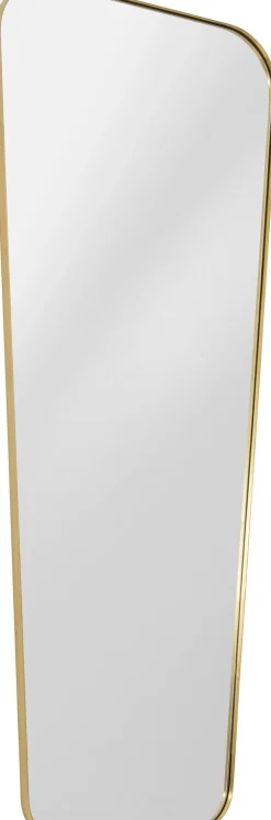 Lustra*KARE Design Lustro ścienne Nowoczesne Rama Złota 65x160 Cm