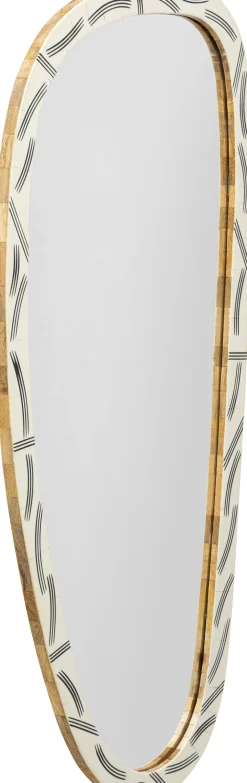 Lustra*KARE Design Lustro ścienne Rama Biała Z żywicy Epoksydowej 43x93 Cm