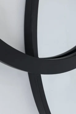 Lustra*KARE Design Lustro ścienne Z Czarną Stalową Ramą 124x119 Cm
