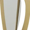 Lustra*KARE Design Lustro ścienne Ze Złotą Ramą Stalową 57x105 Cm