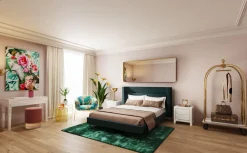 Lustra*KARE Design Lustro Curve MO 70x200 Cm Mosiężne