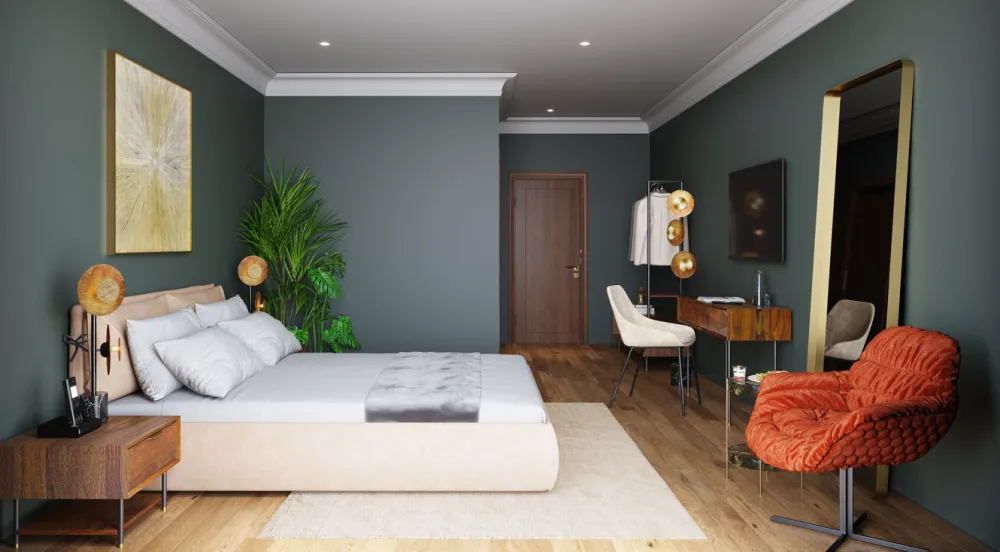 Lustra*KARE Design Lustro Curve MO 70x200 Cm Mosiężne