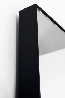Lustra*KARE Design Lustro Do Salonu Rama Czarno-złota Stalowa 76x183 Cm