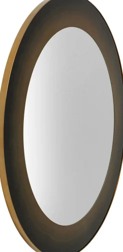 Lustra*KARE Design Lustro Duże Okrągłe Czarno-złote Ø100 Cm