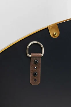Lustra*KARE Design Lustro Duże Okrągłe Czarno-złote Ø100 Cm