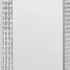 Lustra*KARE Design Lustro Glamour Do Salonu Srebrne Stal I Szkło 80x180 Cm