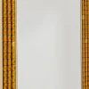 Lustra*KARE Design Lustro Glamour Do Salonu Złote Stal I Szkło 80x100 Cm