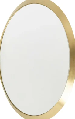 Lustra*KARE Design Lustro Okrągłe Rama Złota Stalowa Ø100 Cm