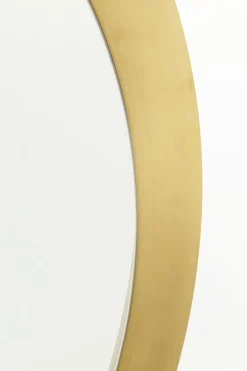 Lustra*KARE Design Lustro Okrągłe Rama Złota Stalowa Ø100 Cm